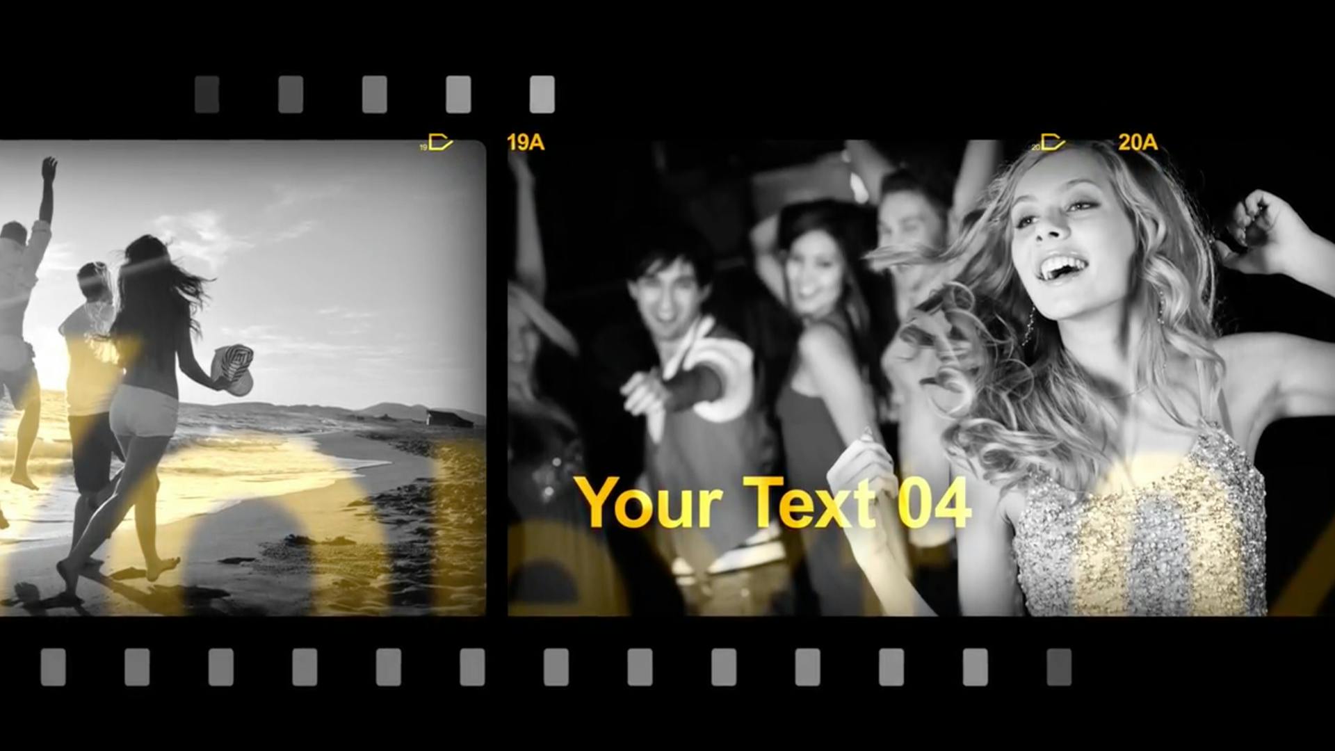 Digital Film Strip video templates | Artlist