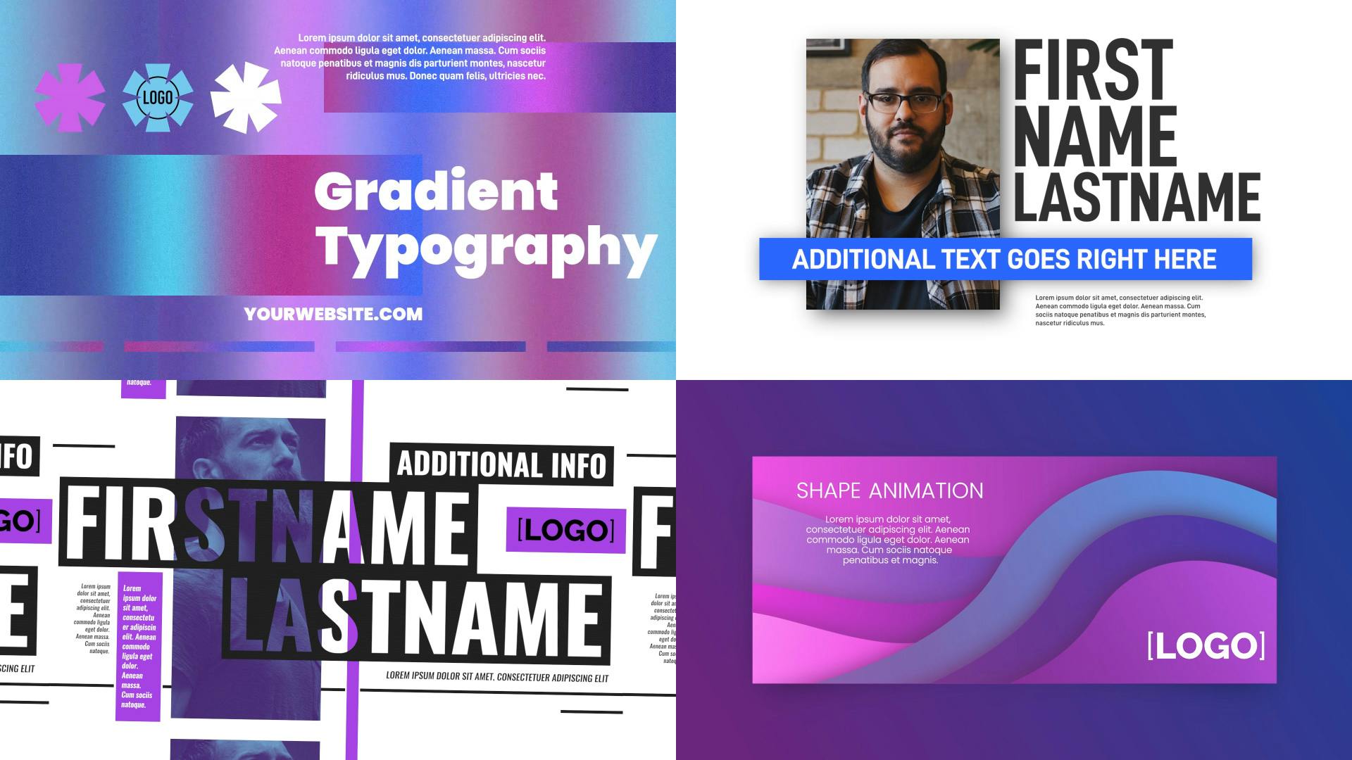 Modern Typography video templates | Artlist