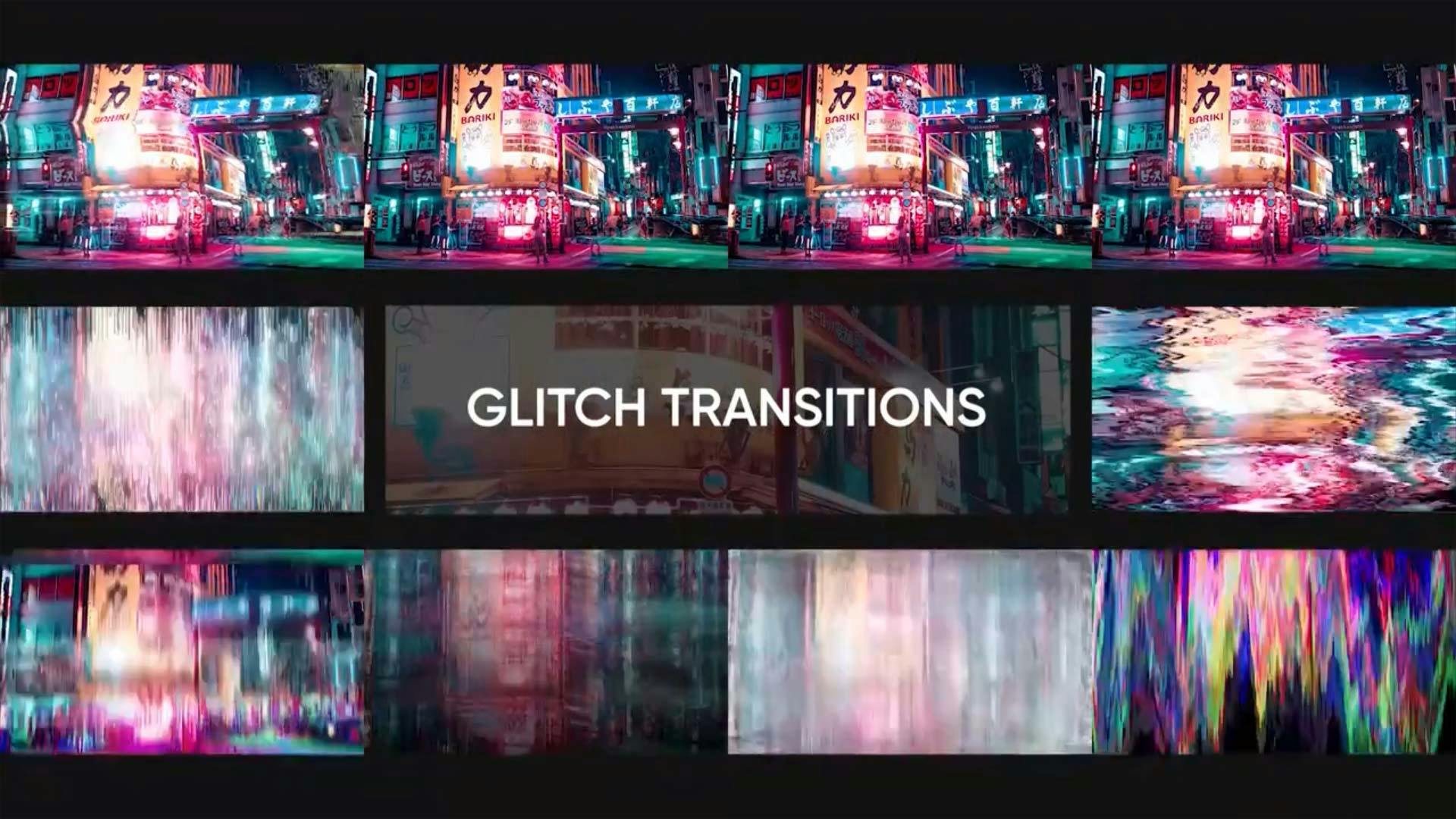 Glitch Transitions video templates | Artlist