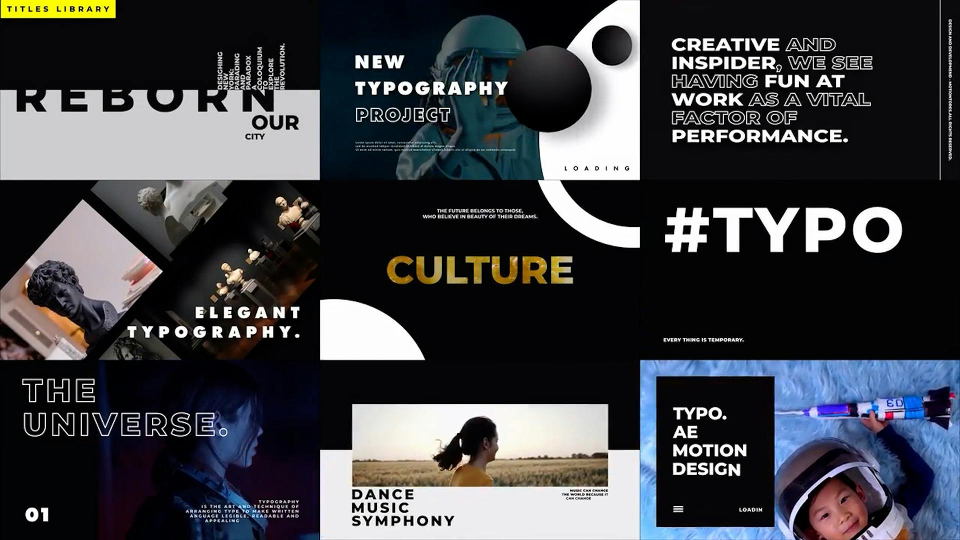 Big Typography Video Templates Artlist